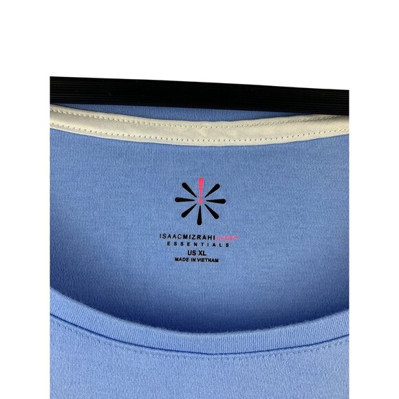 Isaac Mizrahi Live Essentials Womens XL Blue Sleeveless Cotton Tank Top - Picture 4 of 5